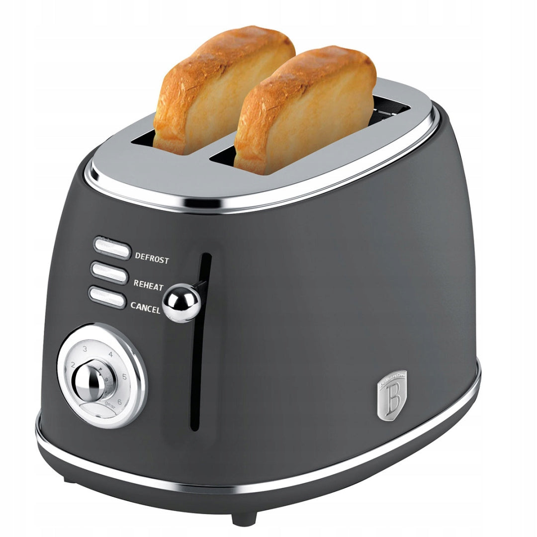 ELEGANT TOASTER FOR CROUTONS - HEATING AND DEFROSTING BREAD -ANTHRACITE