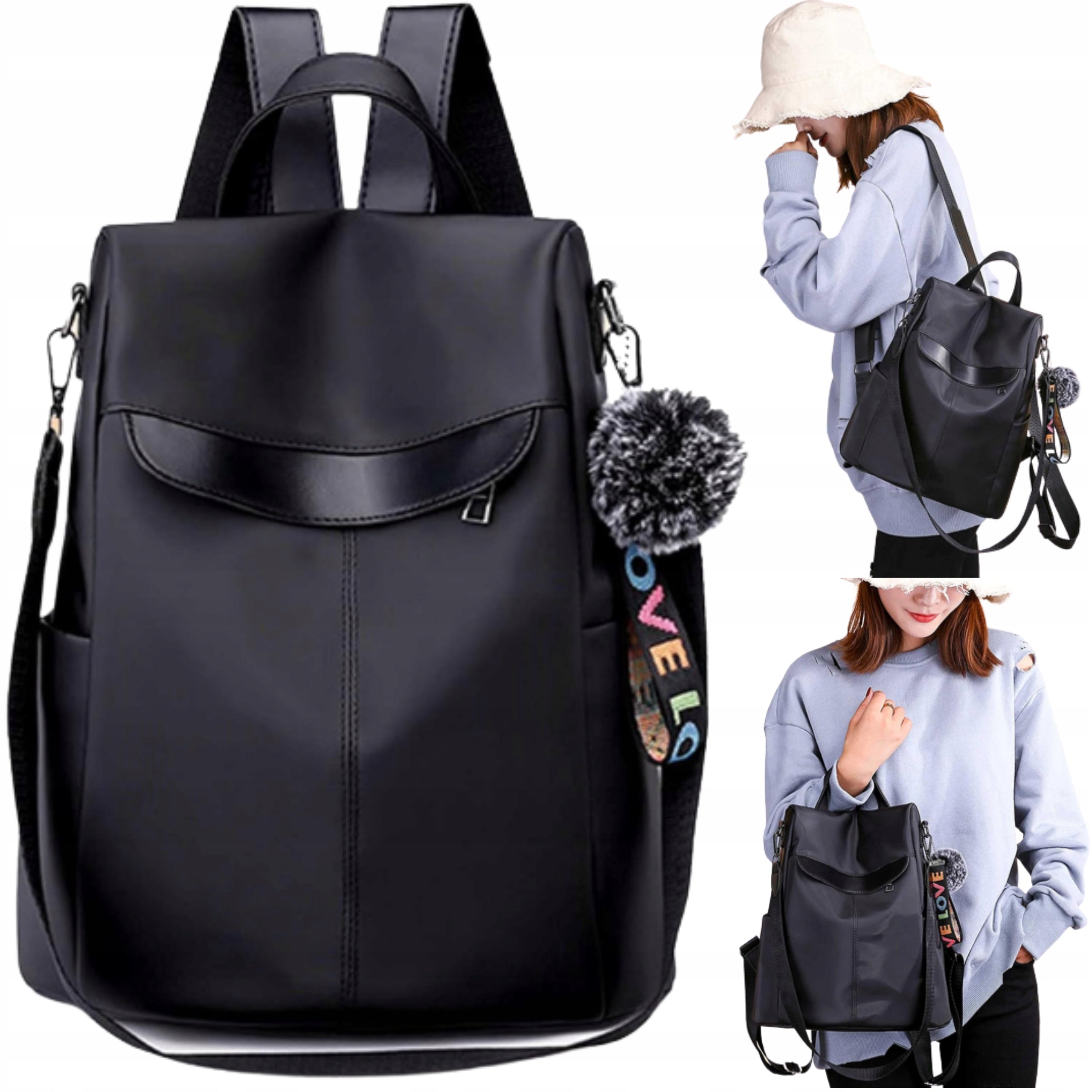 ELEGANT WOMEN'S FASHIONABLE CAPACITY BACKPACK FOR WORK AND SCHOOL Brand Ecarla
