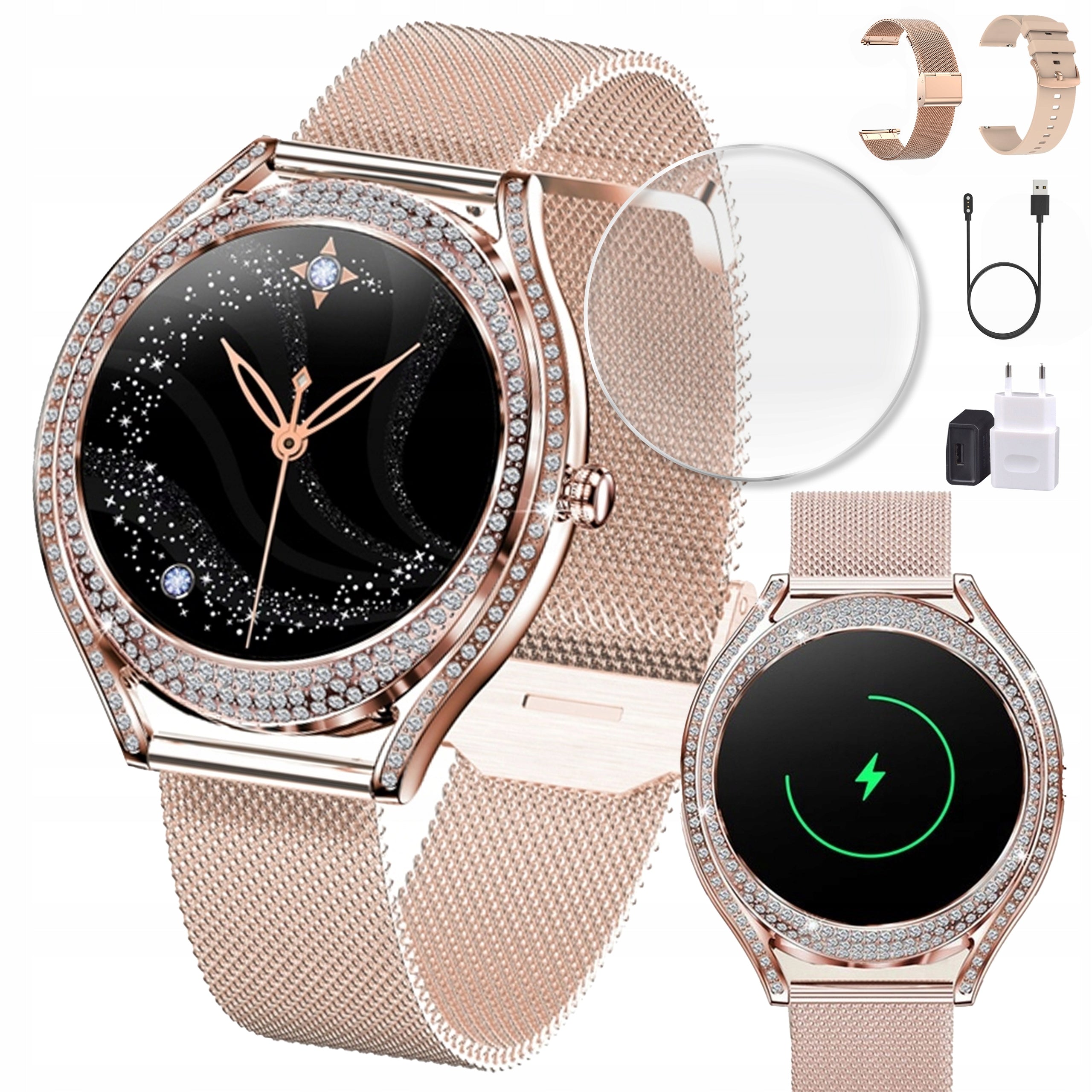 ELEGANT WOMEN'S SMARTWATCH AMOLED ROSEGOLD