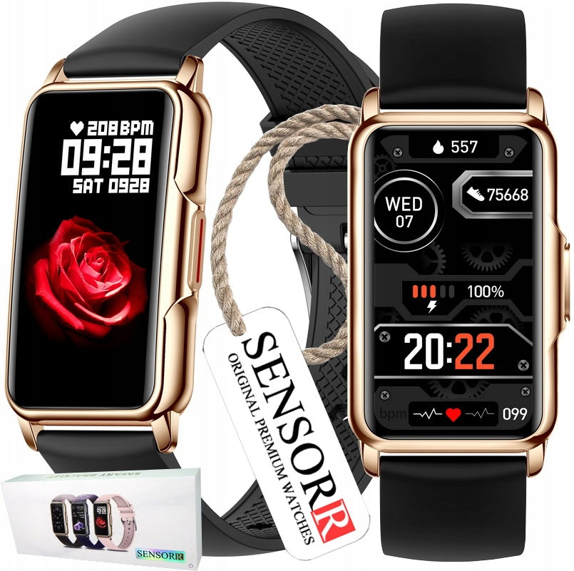 ELEGANT WOMEN'S SMARTWATCH SMARTBAND FOR WOMEN POLISH MENU Packaging status original