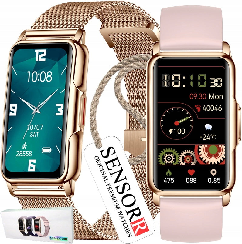 ELEGANT WOMEN'S SMARTWATCH SMARTBAND FOR WOMEN POLISH MENU