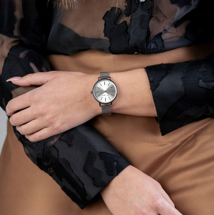 ELEGANT WOMEN'S WATCH PAUL LORENS PL11760B-3C1 SILVER NUMBERS +BOX 34mm Manufacturer code 5900148048030