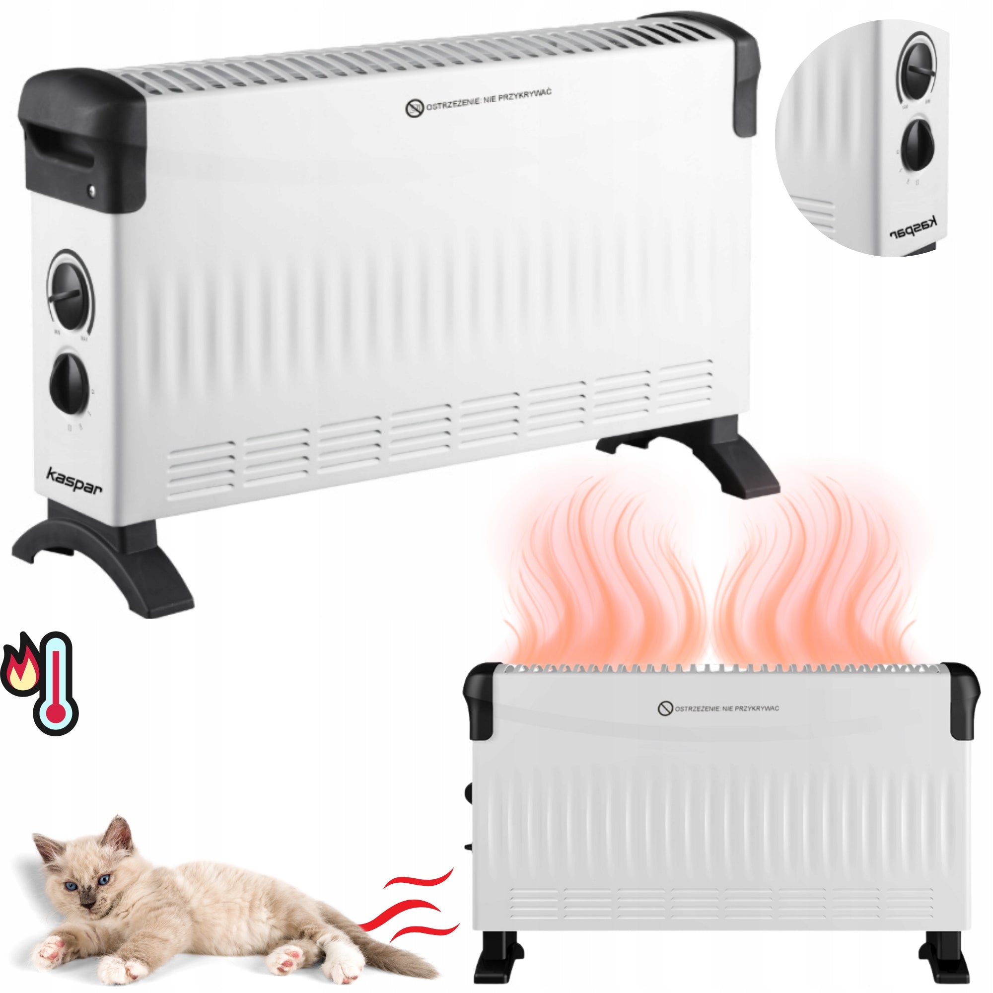 ELETTRIC CONVECTOR HEATER ENERGY SAVING THERMOSTAT 2000W