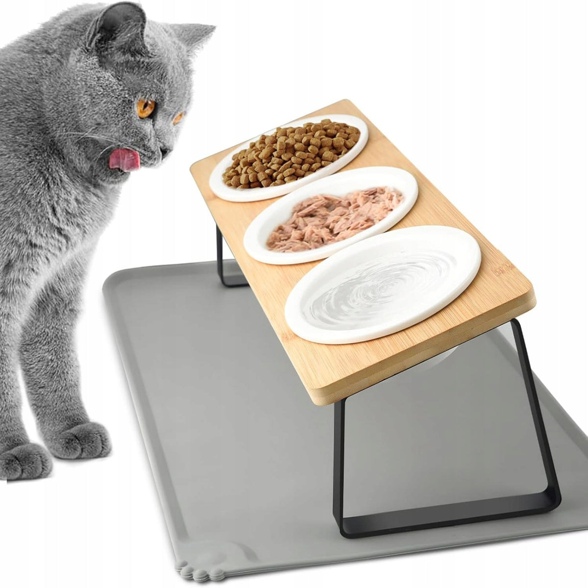 ELEVATED DOG BOWL, DOG FOOD AND WATER BOWL WITH STAND Brand no brand