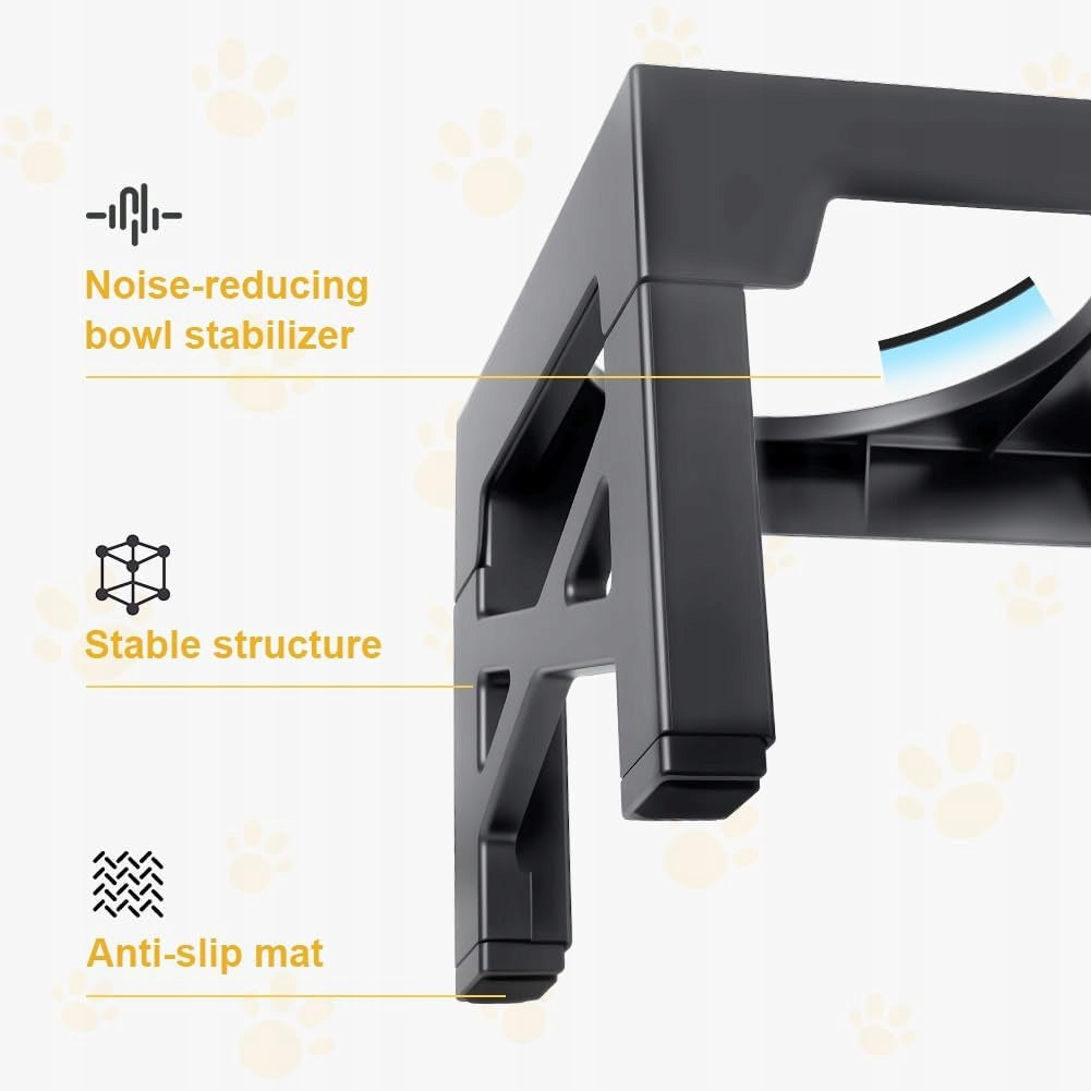 ELEVATED DOG BOWL FOLDING 5 HEIGHT STAINLESS STEEL SET Brand no brand