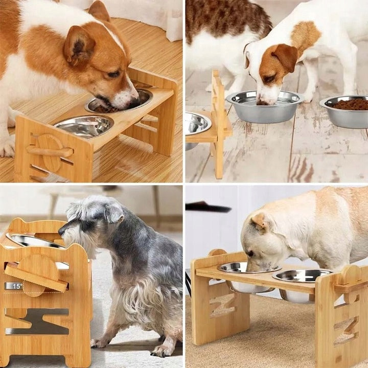 ELEVATED DOG BOWL WITH STAND, ELEVATED DOG STATION AND Brand no brand