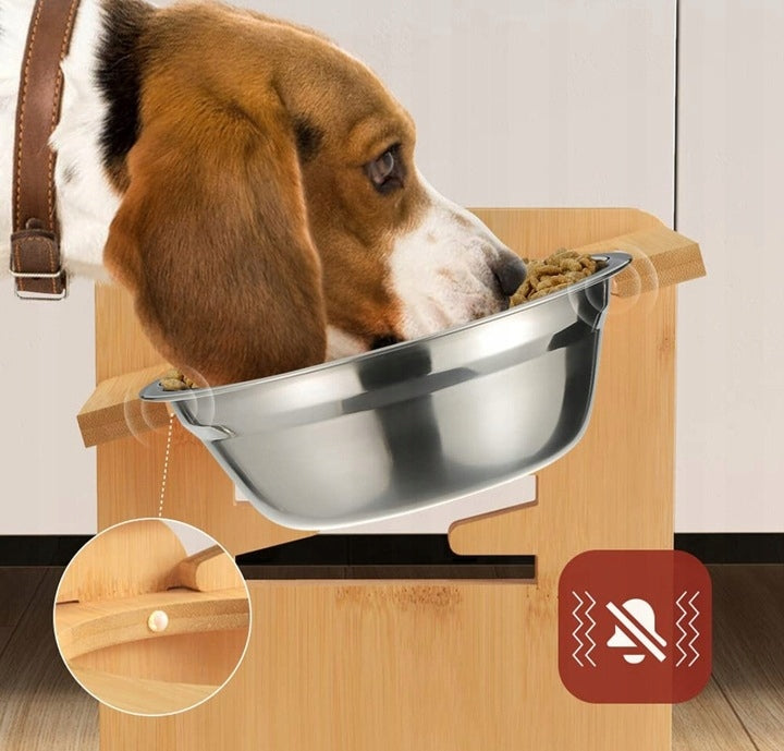 ELEVATED DOG BOWL WITH STAND, ELEVATED DOG STATION AND Capacity 1 l
