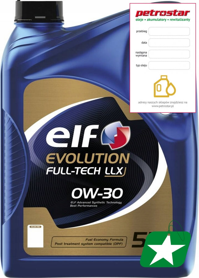 ELF EVOLUTION FULL TECH LLX 0W30 5L