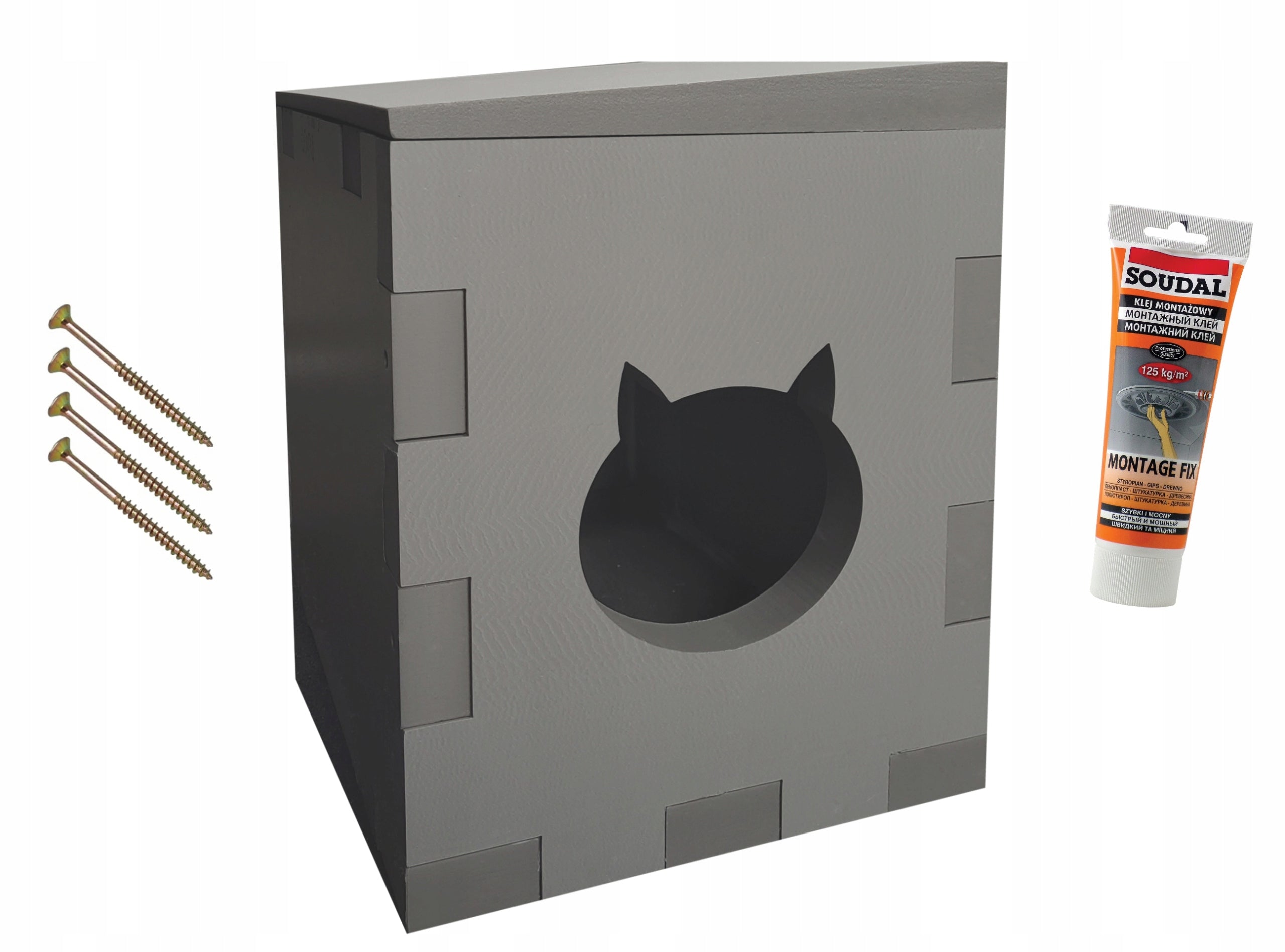 ELHARE Cat house booth DIY year-round styrodur XPS Thermobox SET