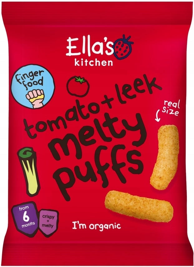 ELLA'S KITCHEN BIO TOMATO CRISPS AND PORES FROM 6 MONTHS 20G x2 Packaging status original