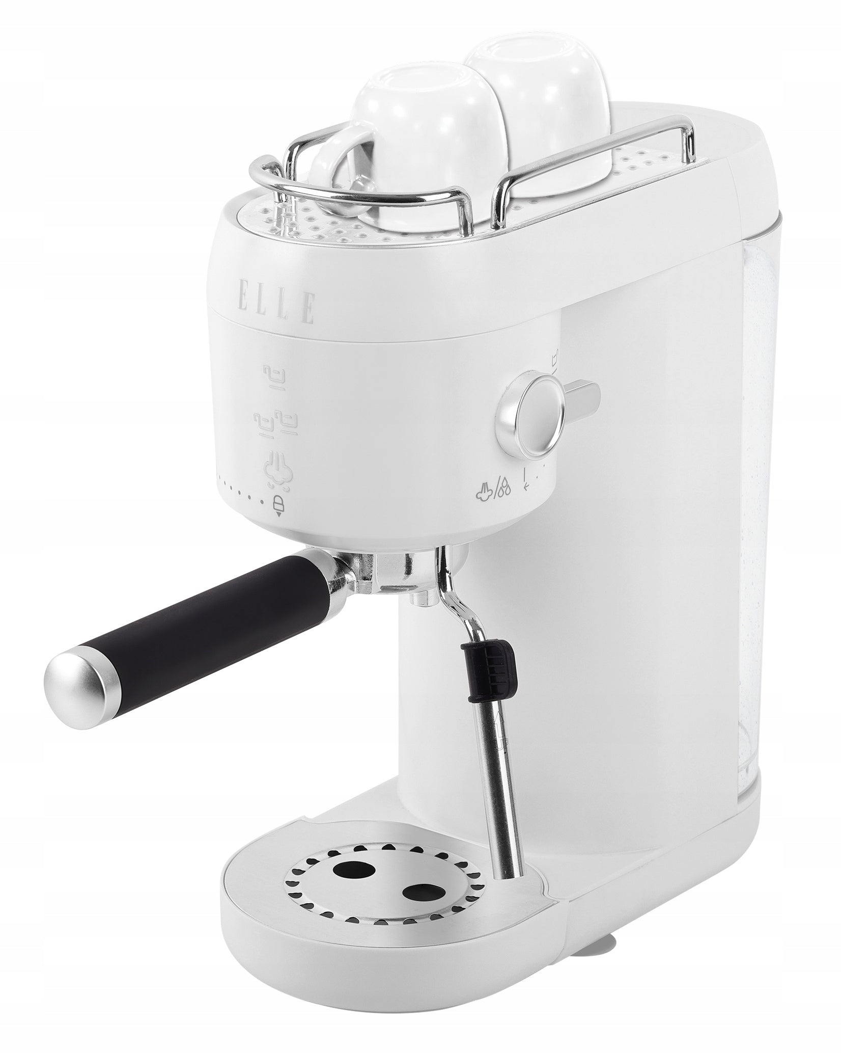 ELLE Panache Espresso Maker 1400W White Manufacturer code EKCMP801WHEU