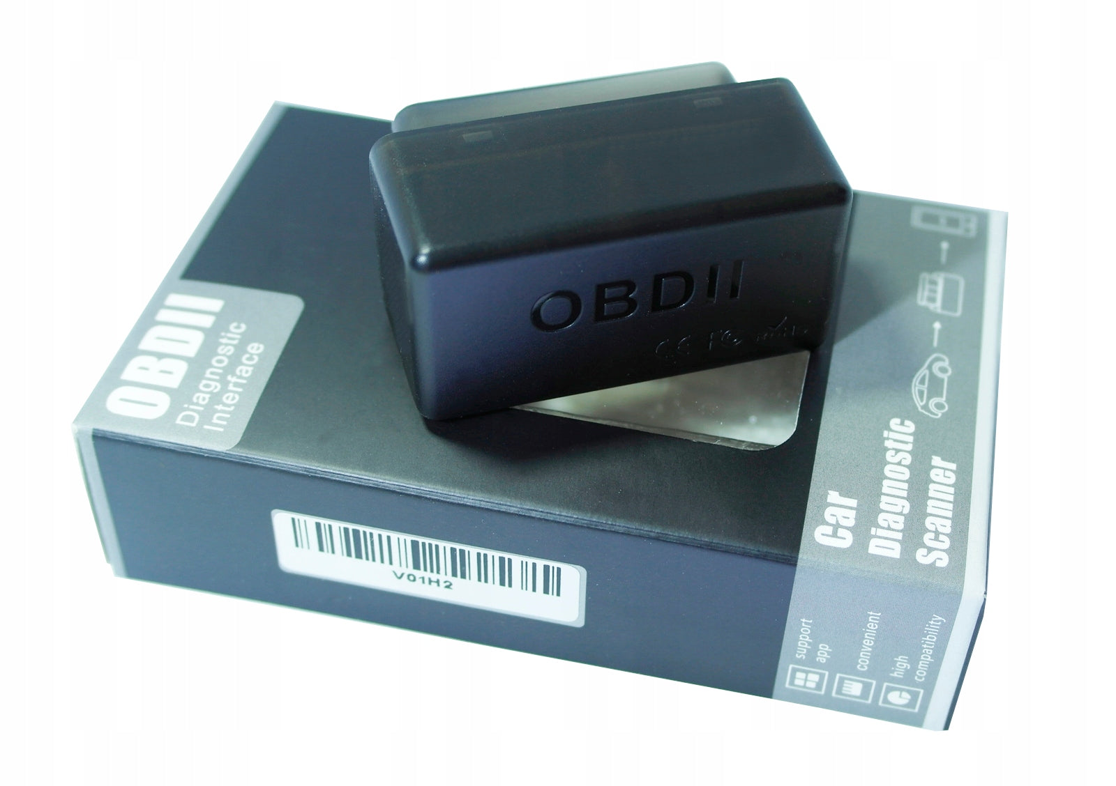 ELM327 BT PIC18F25K80 Bluetooth mini OBD2 TORQUE also works with LeafSpy EAN (GTIN) 5903815296314