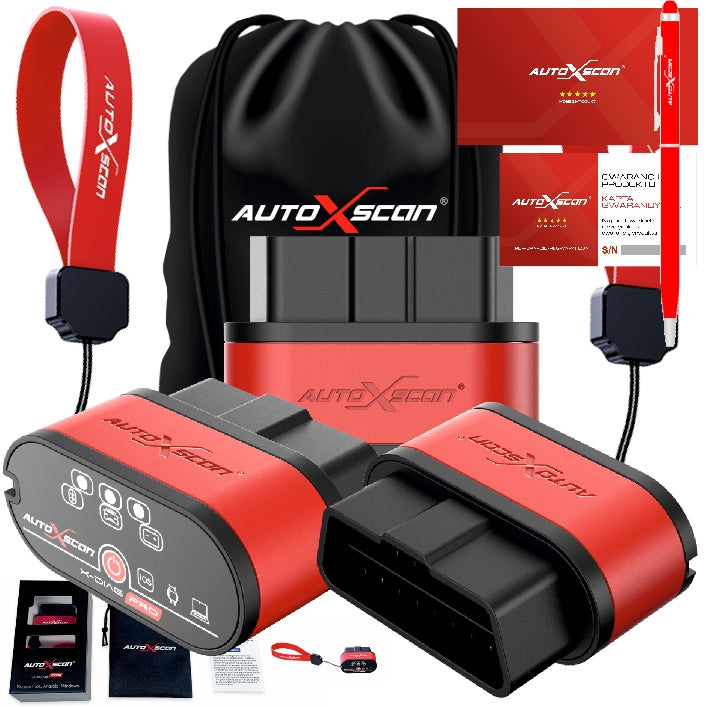 ELM327 DIAGNOSTIC INTERFACE AUTOXSCAN X-DIAG PRO + CASE + LEASH BT 5.0 Brand AutoXscan