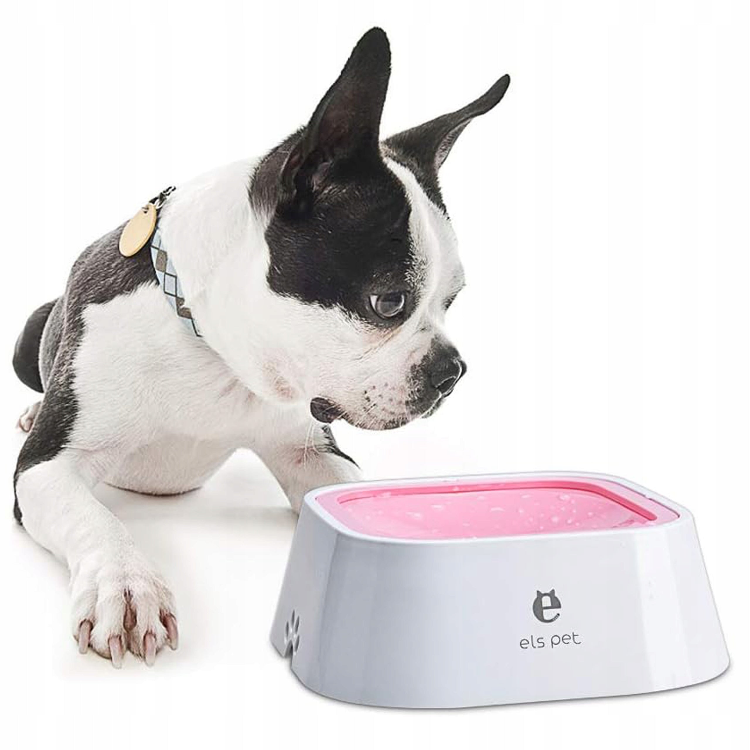 ELSPET NON-SPILL DOG BOWL 1,5L PORTABLE, NON-SLIP Material made from a synthetic material