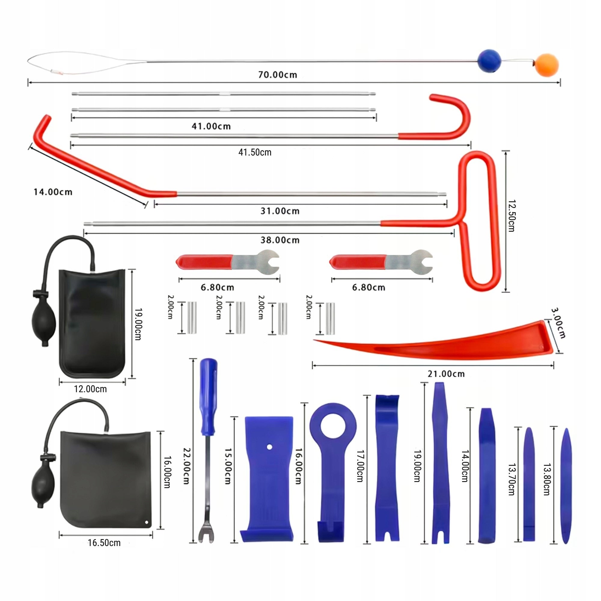 EMERGENCY CAR OPENING BUS DOOR PROFESSIONAL SET XXL 26 ELEMENTS Packaging status original