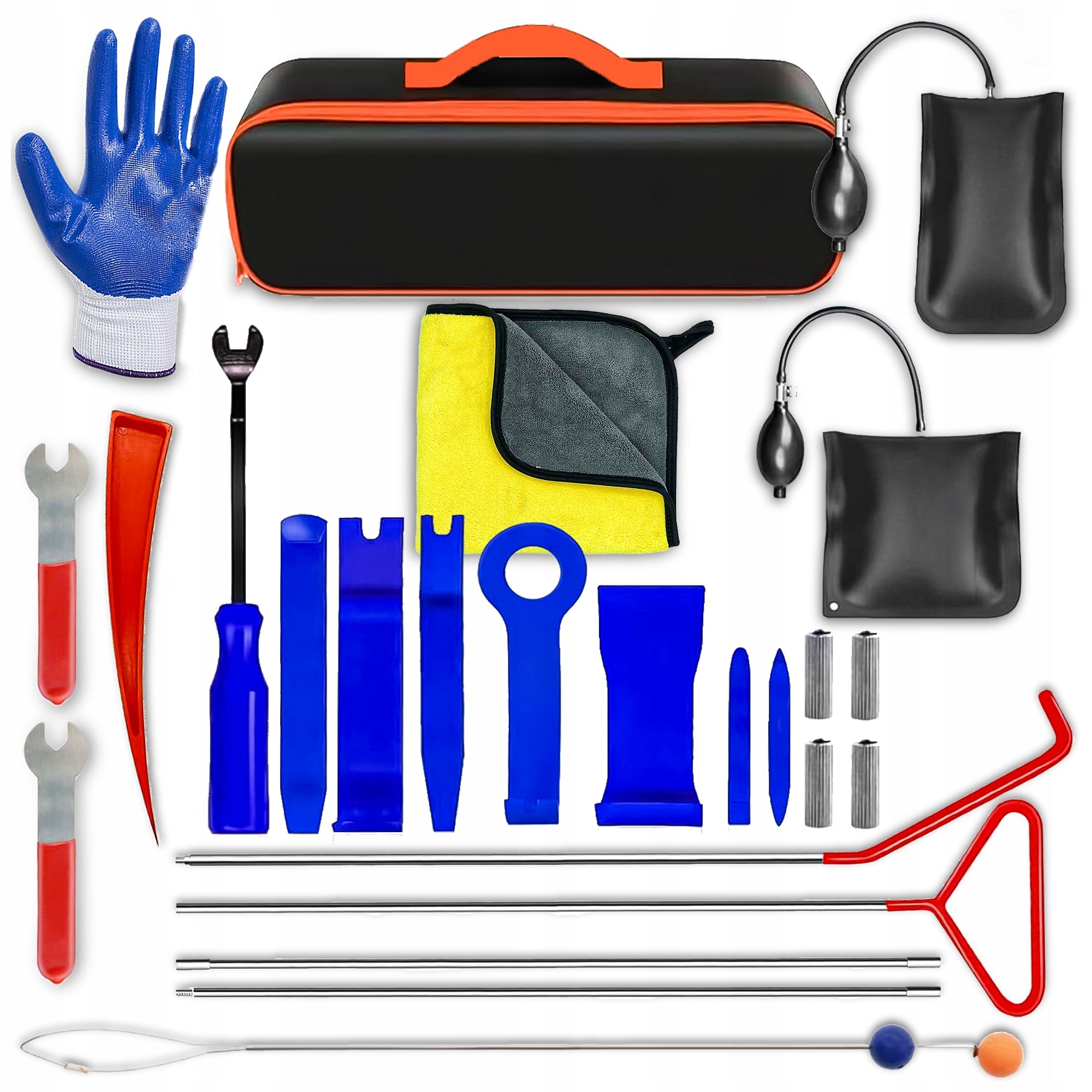 EMERGENCY CAR OPENING BUS DOOR PROFESSIONAL SET XXL 26 ELEMENTS