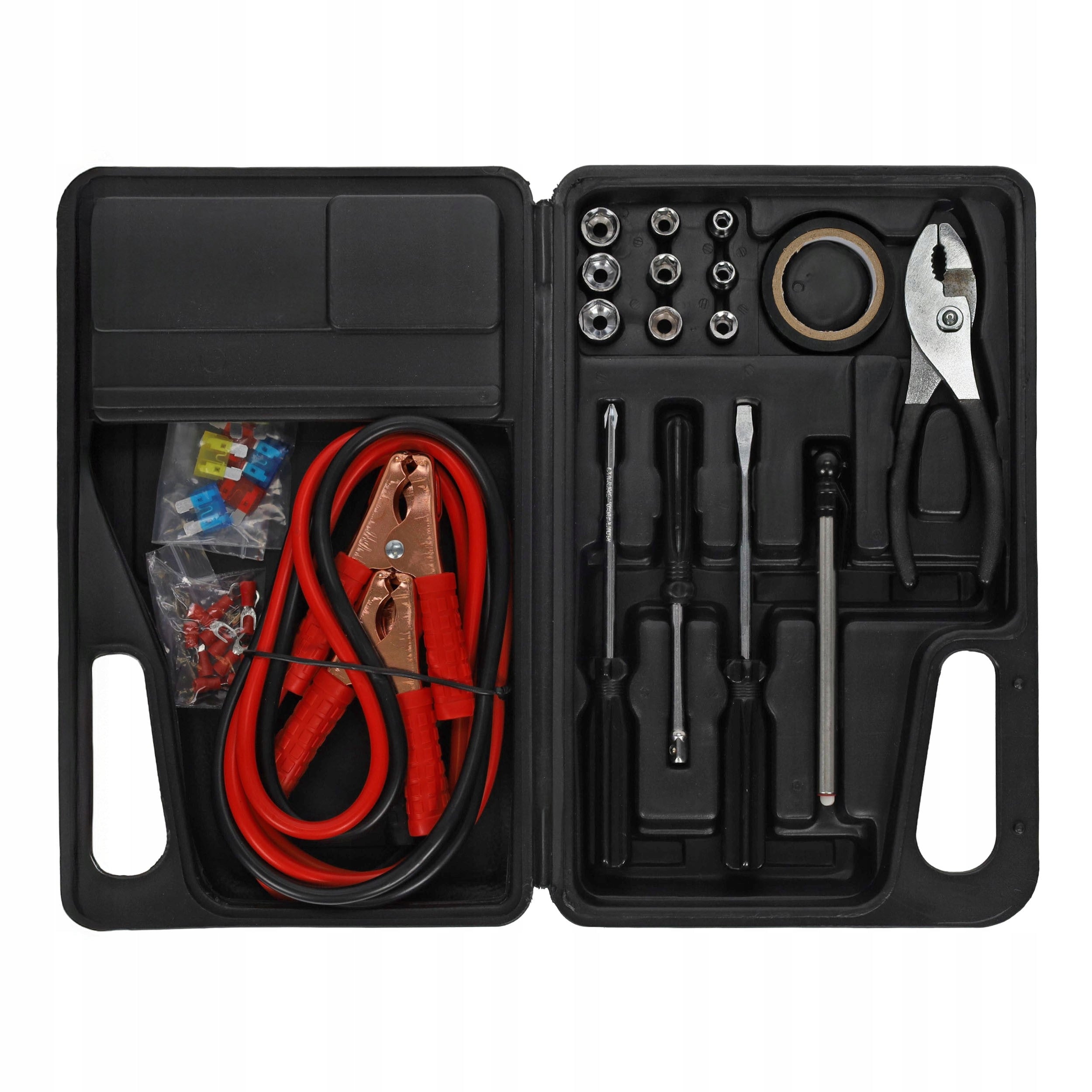 EMERGENCY CAR STARTER CABLES SCREWDRIVER FUSES CASE Brand EinParts Automotive