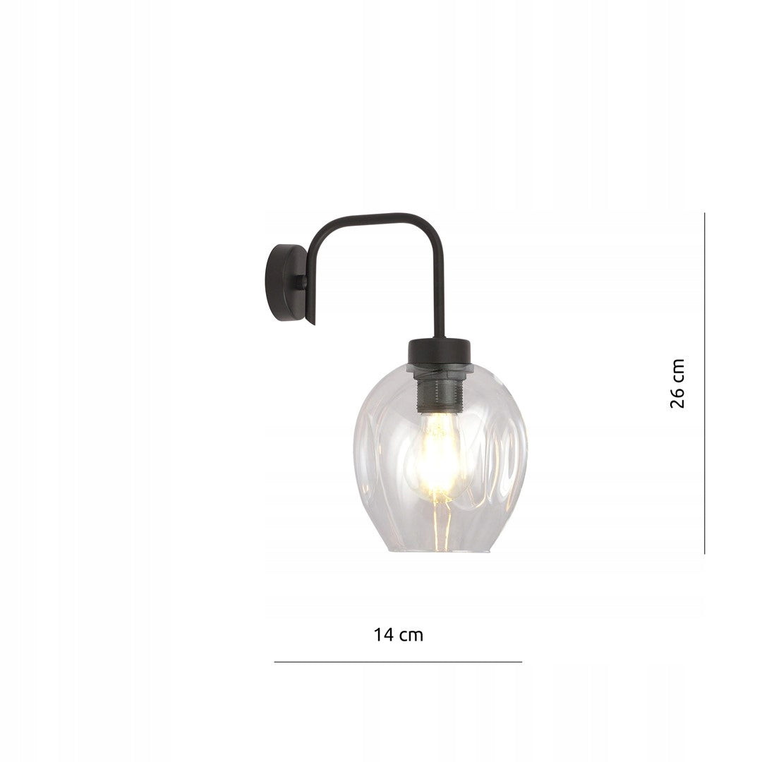 Emibig šviestuvas Lukka K1 Black/Transparent