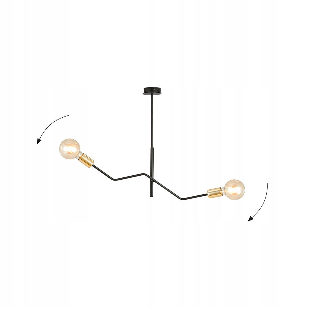 Emibig šviestuvas Bolt 2 Black/Gold