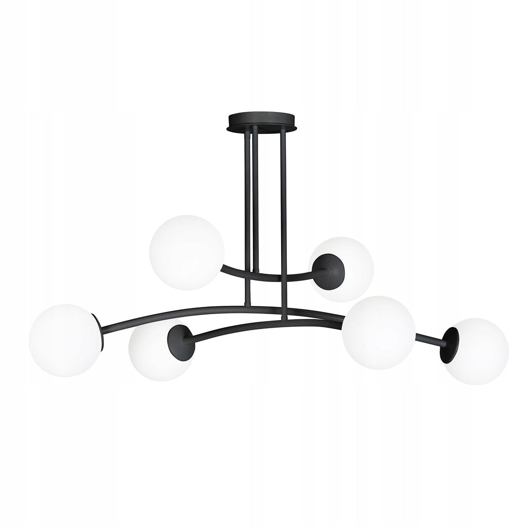 Emibig pakabinamas šviestuvas Halldor 6 Black