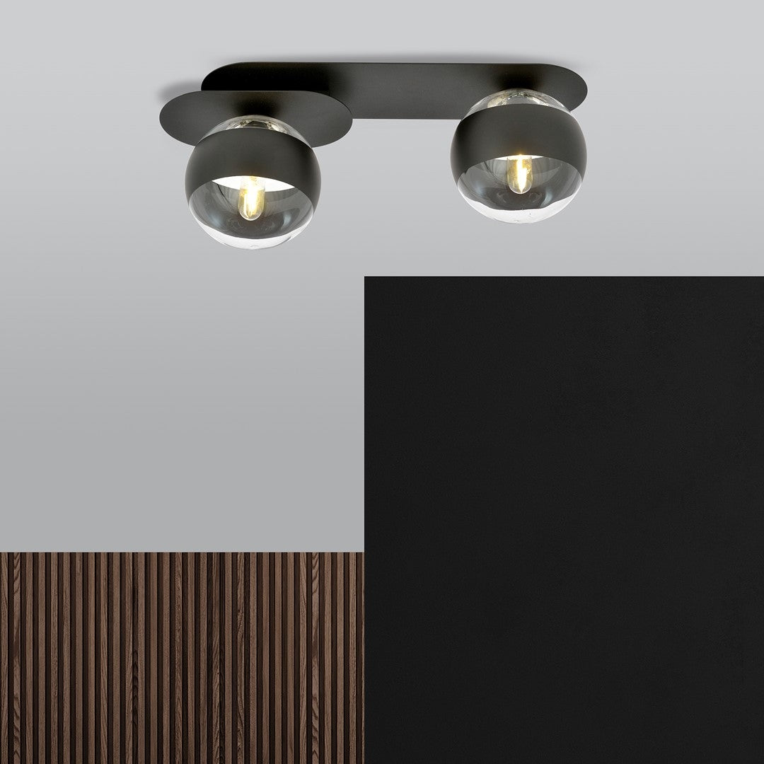 Emibig šviestuvas Plaza 2 Black/Stripe