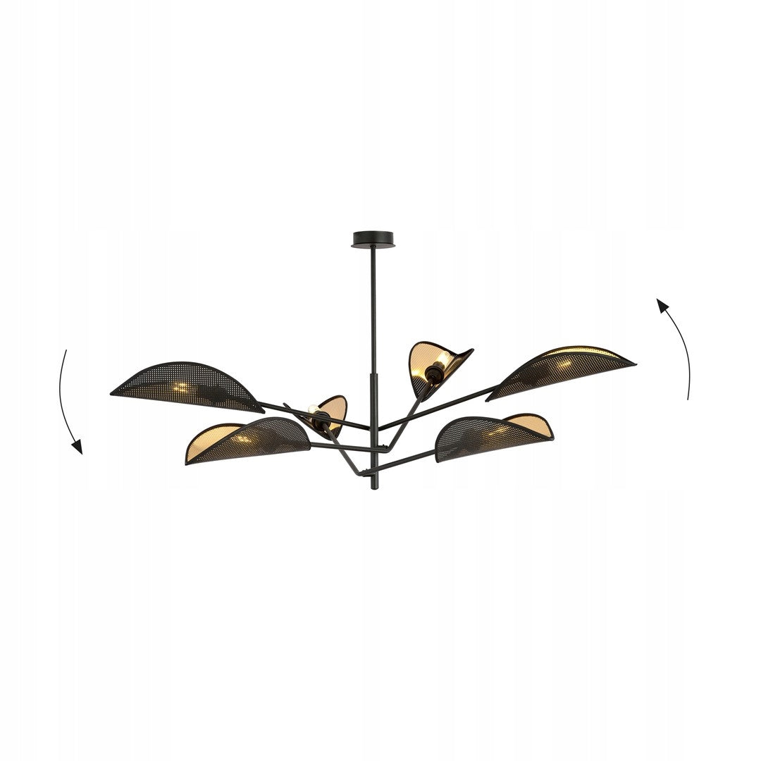 Emibig šviestuvas Vene 6 Black/Gold