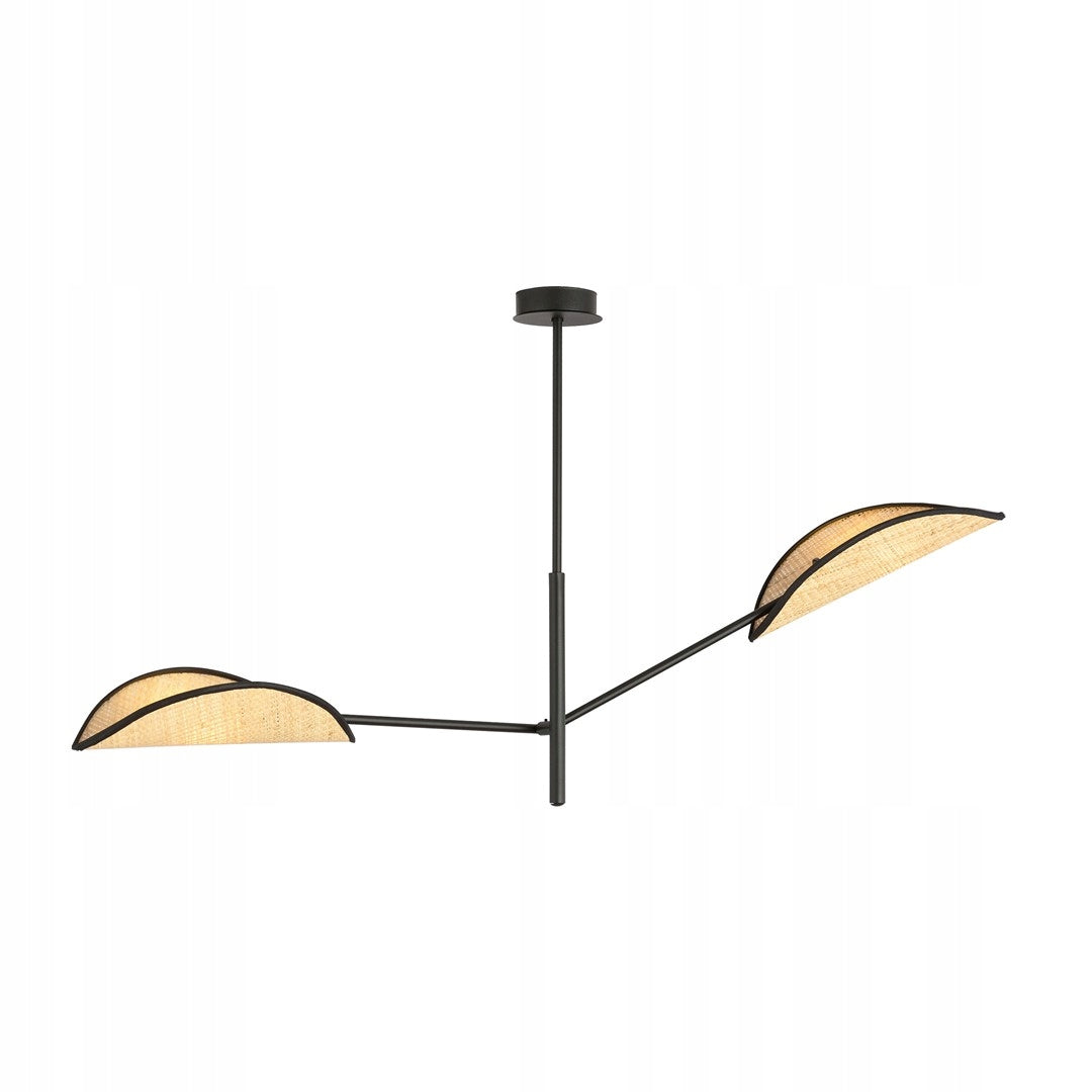 Emibig šviestuvas Vene 2 Black/Rattan