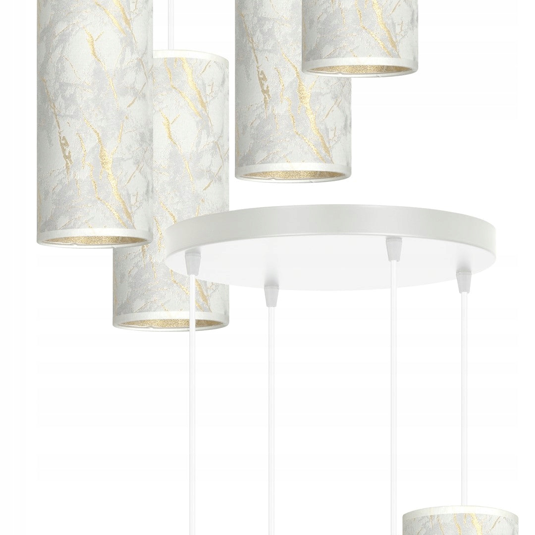 Emibig pakabinamas šviestuvas Karli 4 WH Premium Marbel White