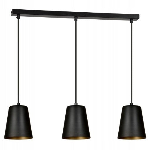 Emibig šviestuvas MILAGRO 3 BLACK-GOLD