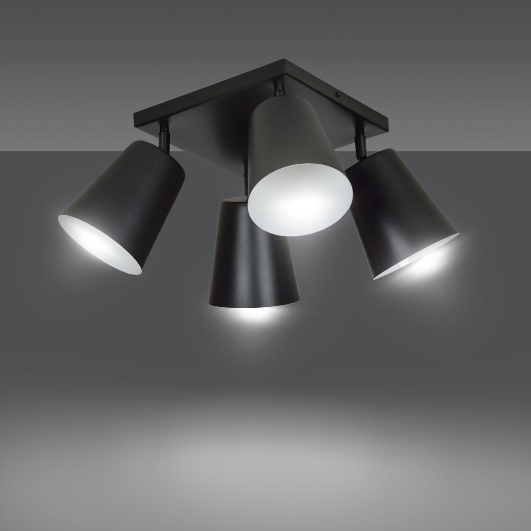 Emibig šviestuvas PRISM 4 BLACK