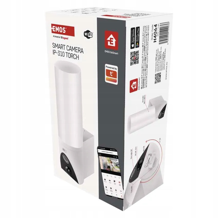 EMOS H4064 GoSmart IP-310 TORCH Outdoor Rotating Camera with WiFi and Lamp Packaging status original