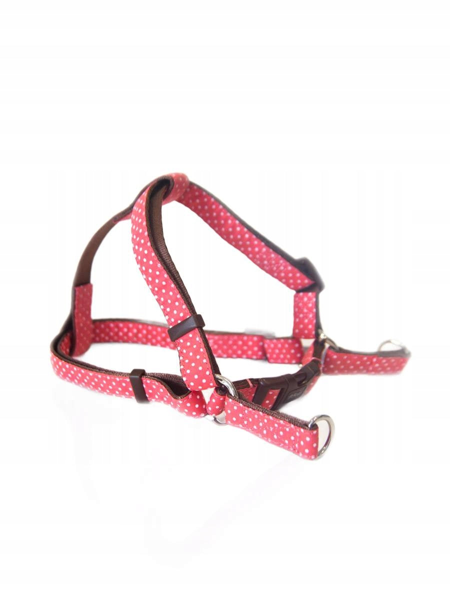 EMPIRE STYLE DOG HARNESS, SIZE M, PINK DOTS Manufacturer code 32456