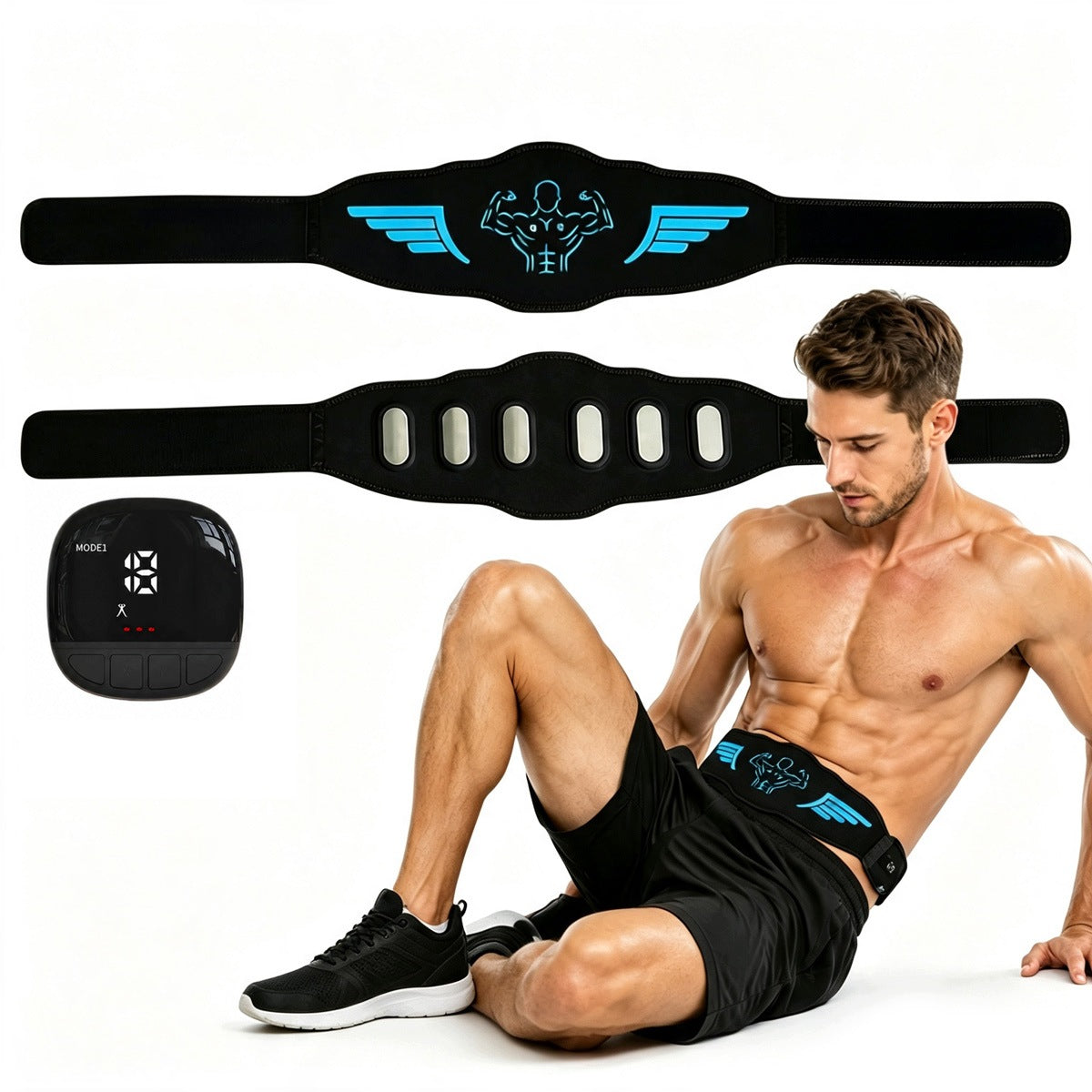 EMS ABDOMINAL ELECTROSTIMULATOR 10 MODES SLIMMING BELT