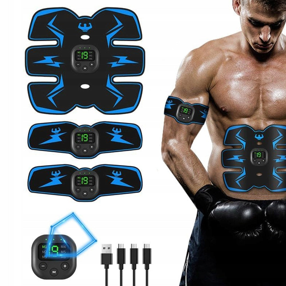 EMS ABDOMINAL MUSCLE ELECTROSTIMULATOR 6 MODES SLIMMING BELT 19 Levels