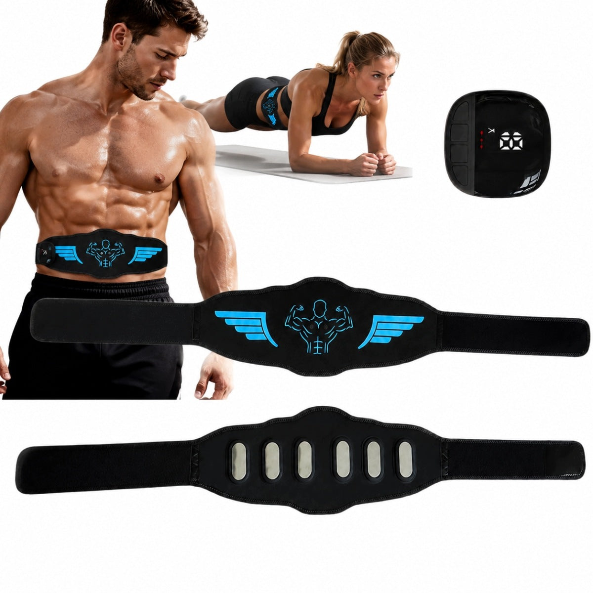EMS Abdominal Electrostimulator Slimming Belt
