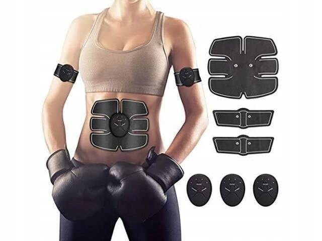 EMS Abdominal, Shoulder and Thigh Muscle Electrostimulator - 3in1 3 Elements