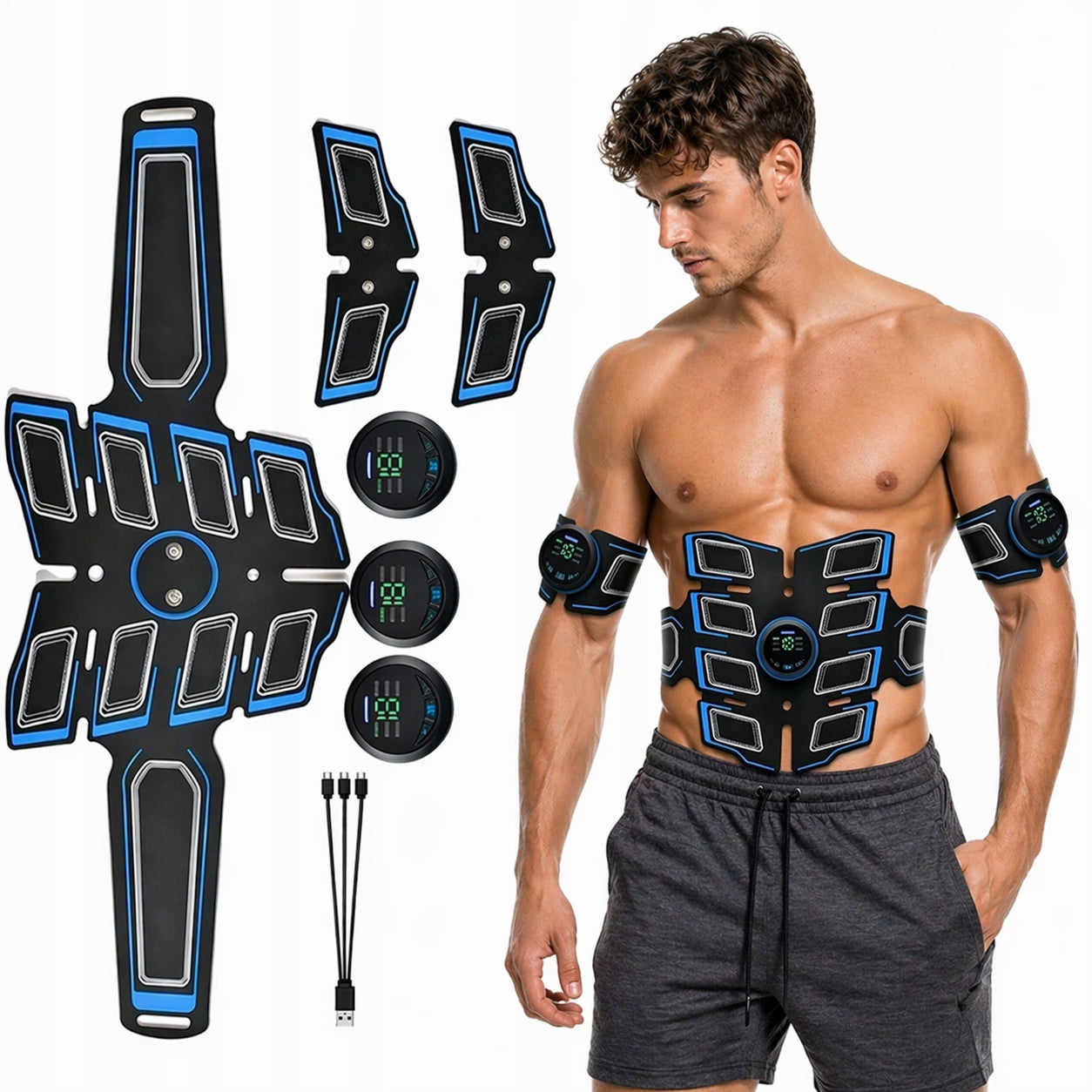 EMS Belt for USB-C Belly – Electric ABS Muscle Stimulator