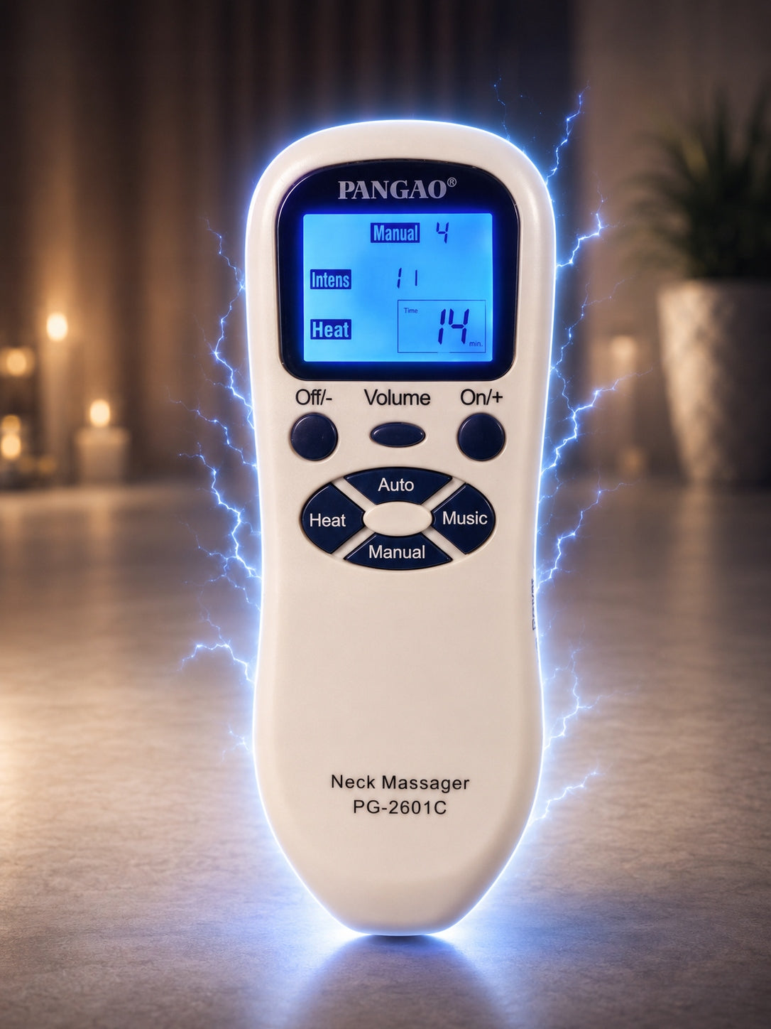 EMS Body Electrostimulator for Foot Neck Massage with Heating 3in1 Remote Control Manufacturer code Zestaw do Elektrostymulacji EMS MAXTECH 2601C