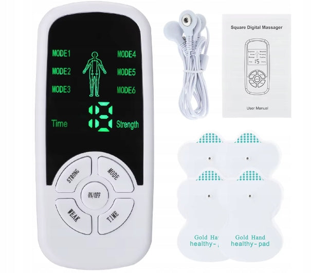 EMS ELECTROSTIMULATOR of back knee nerve muscles massager 4 ELECTRODES FREEBIE Manufacturer code ELEKTROSTYMULATOR MASAŻ MIĘŚNI