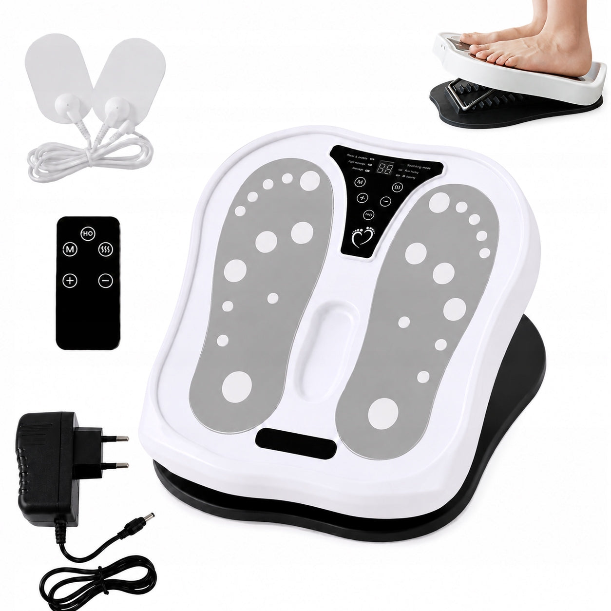 EMS Electric Foot Massager Improves Blood Circulation Eliminates Pain +Pilot