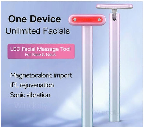 EMS Face Wand LED Red Light USB Massager 4in1 Manufacturer code Erotyka T