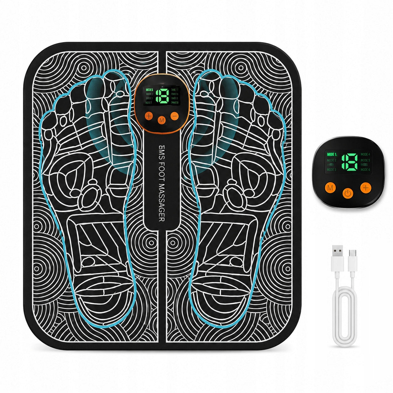 EMS Foot Electrostimulator Folding Mat Fatigue Relief for Workers
