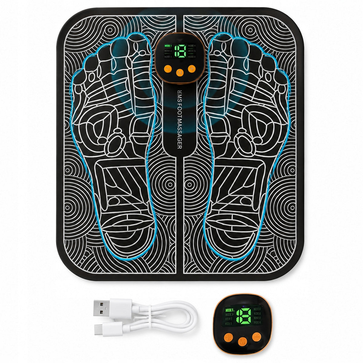 EMS Foot Electrostimulator Mat 19 Degree Muscle Relaxation for Athletes