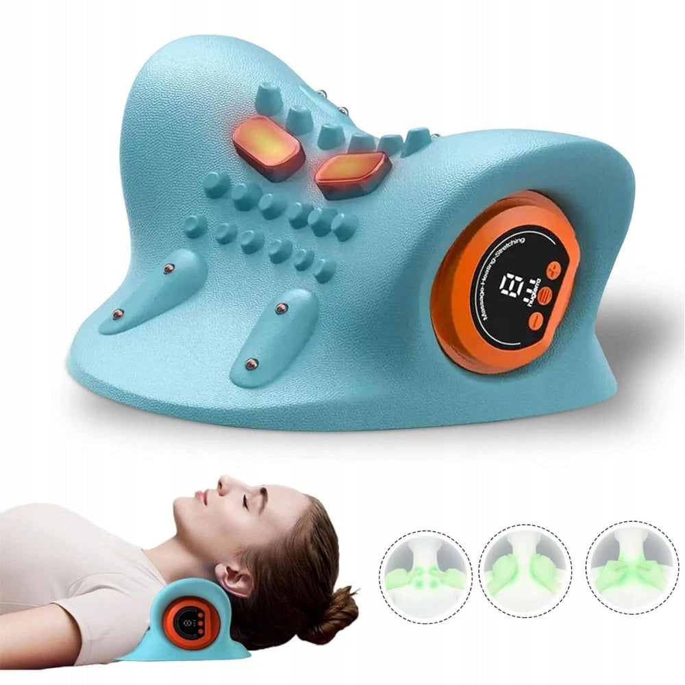 EMS MASSAGE PILLOW WITH LOW FREQUENCY PULSES BLUE