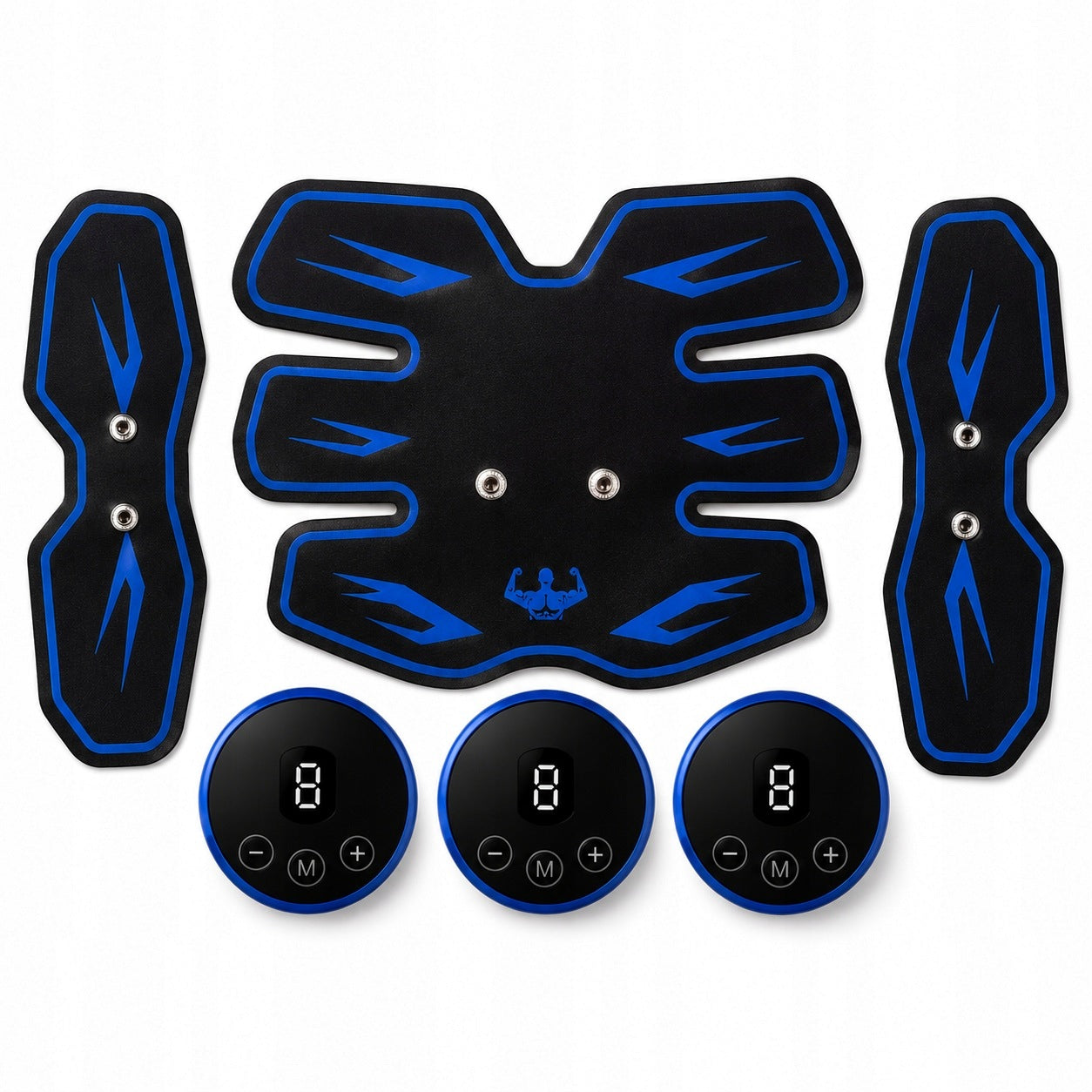 EMS Muscle Electrostimulator 3in1 Abdominal Trainer Arms USB LCD 8 Modes Packaging status original