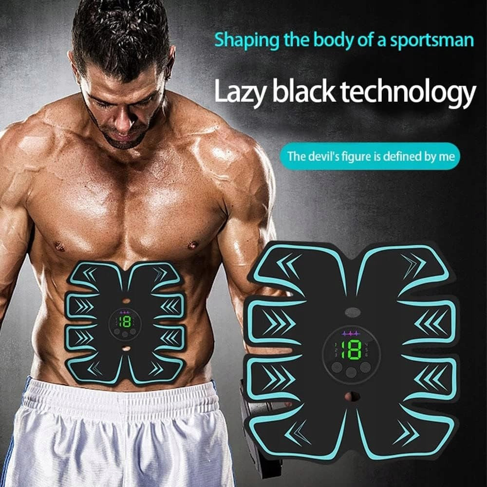 EMS Muscle Electrostimulator Abdominal Arms USB Set of 3 Overlays 19 Mode Manufacturer code 5908069213346