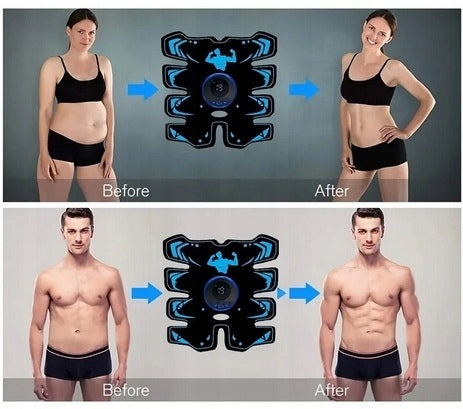 EMS Muscle Electrostimulator Wireless Muscle Stimulator Abdominal Trainer Color black