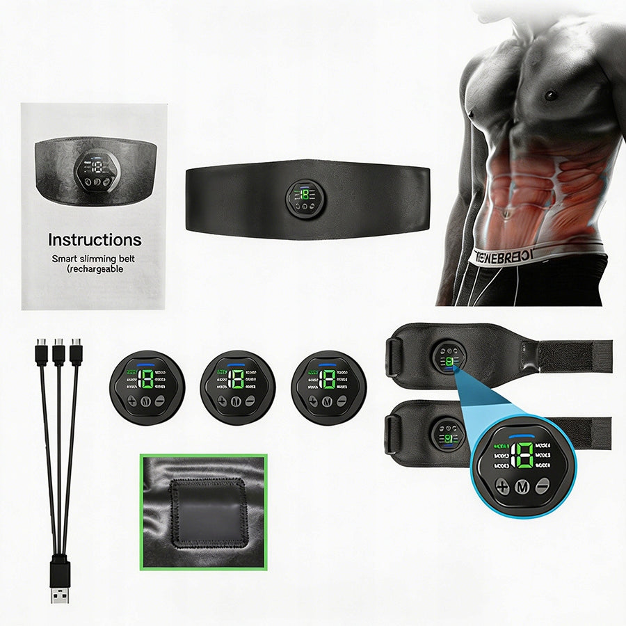 EMS Muscle Electrostimulator Wireless Muscle Stimulator Abdominal Trainer