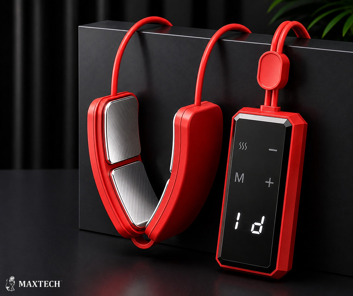 EMS Neck Massager Neck Electrostimulator Wireless with Heating for Massage Medical device no