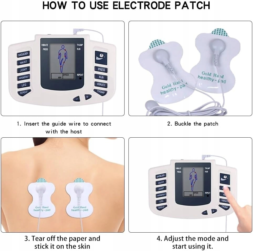 EMS/TENS ELECTROSTIMULATOR FOR MUSCLE MASSAGE AND STIMULATION Packaging status original